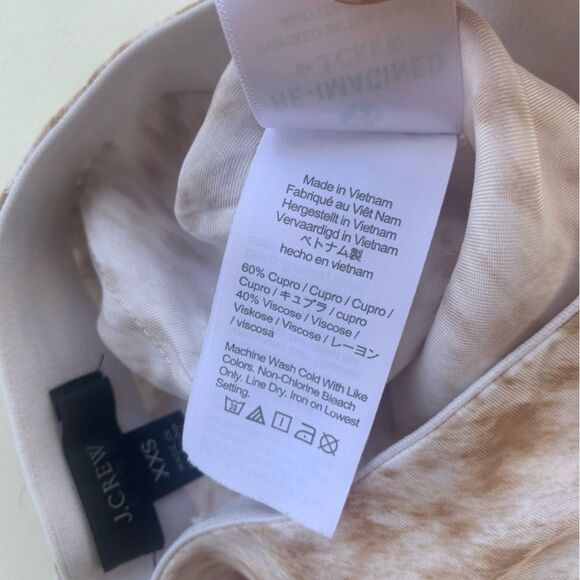 J.Crew skirt Sz XXS drapery cupro-blend flared slip with side slit elastic waist - Picture 7 of 11